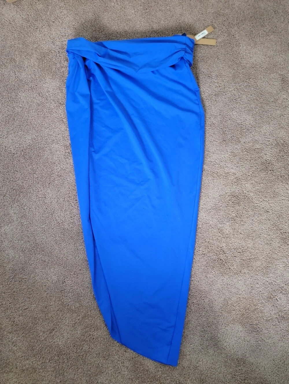 SKIMS Cobalt Swim Sarong Skirt NWT LARGE